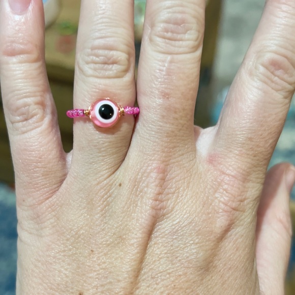 Evil Eye Colored Wired Rings, Eye of Protection - Picture 9 of 14
